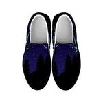Libra Constellation Print Black Slip On Shoes