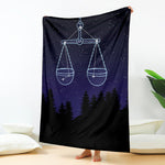 Libra Constellation Print Blanket