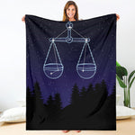 Libra Constellation Print Blanket