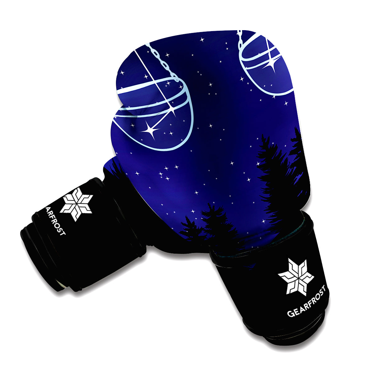 Libra Constellation Print Boxing Gloves