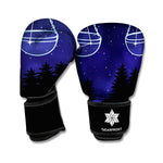 Libra Constellation Print Boxing Gloves