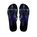 Libra Constellation Print Flip Flops