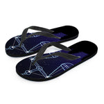Libra Constellation Print Flip Flops