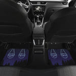 Libra Constellation Print Front and Back Car Floor Mats