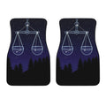 Libra Constellation Print Front Car Floor Mats
