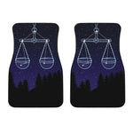 Libra Constellation Print Front Car Floor Mats