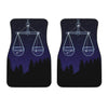 Libra Constellation Print Front Car Floor Mats