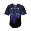 Libra Constellation Print Men's Baseball Jersey