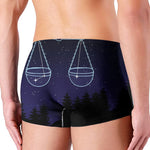 Libra Constellation Print Men's Boxer Briefs