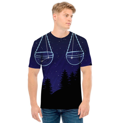 Libra Constellation Print Men's T-Shirt