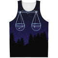 Libra Constellation Print Men's Tank Top