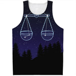 Libra Constellation Print Men's Tank Top