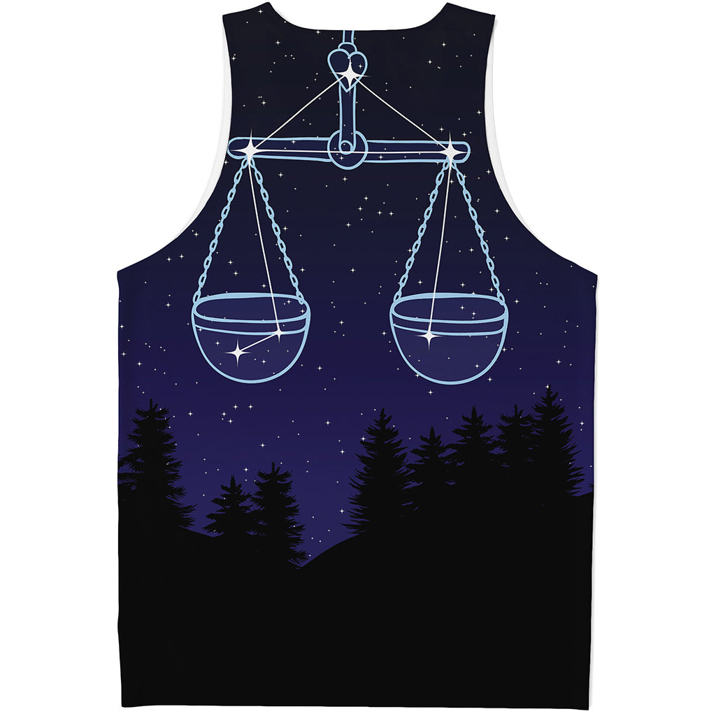 Libra Constellation Print Men's Tank Top