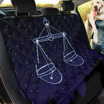 Libra Constellation Print Pet Car Back Seat Cover
