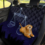 Libra Constellation Print Pet Car Back Seat Cover
