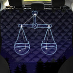 Libra Constellation Print Pet Car Back Seat Cover