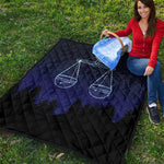 Libra Constellation Print Quilt
