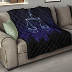 Libra Constellation Print Quilt