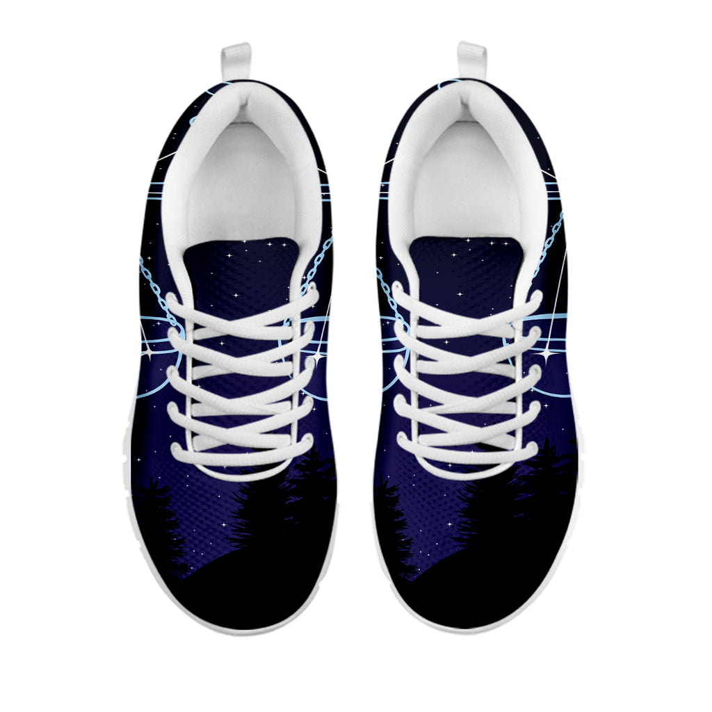 Libra Constellation Print White Sneakers