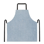 Light Blue Denim Jeans Print Apron