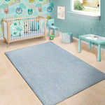 Light Blue Denim Jeans Print Area Rug
