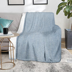 Light Blue Denim Jeans Print Blanket