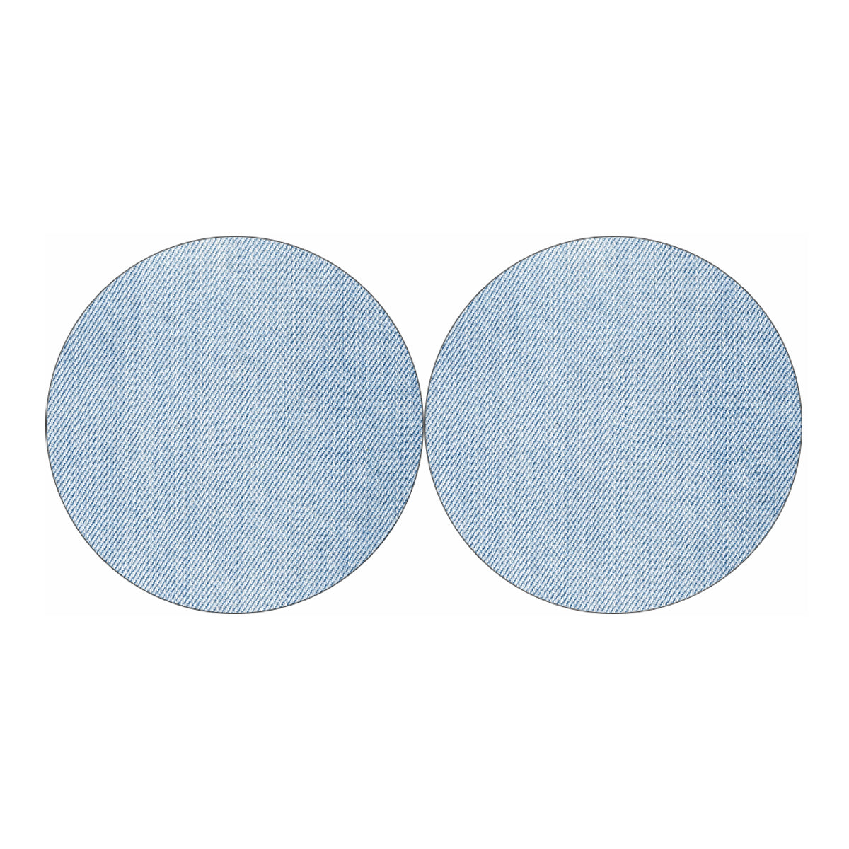Light Blue Denim Jeans Print Car Coasters
