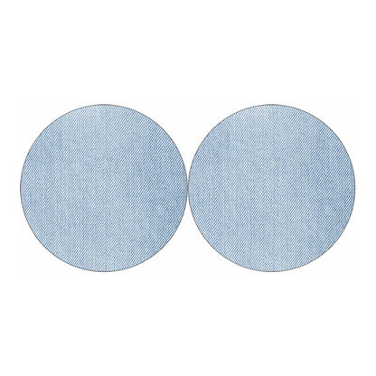 Light Blue Denim Jeans Print Car Coasters