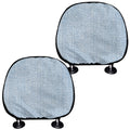 Light Blue Denim Jeans Print Car Headrest Covers