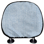 Light Blue Denim Jeans Print Car Headrest Covers