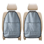 Light Blue Denim Jeans Print Car Seat Organizers