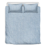 Light Blue Denim Jeans Print Duvet Cover Bedding Set