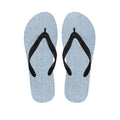 Light Blue Denim Jeans Print Flip Flops