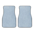 Light Blue Denim Jeans Print Front Car Floor Mats