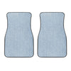 Light Blue Denim Jeans Print Front Car Floor Mats