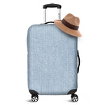 Light Blue Denim Jeans Print Luggage Cover
