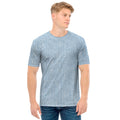 Light Blue Denim Jeans Print Men's T-Shirt