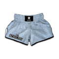 Light Blue Denim Jeans Print Muay Thai Boxing Shorts