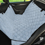 Light Blue Denim Jeans Print Pet Car Back Seat Cover