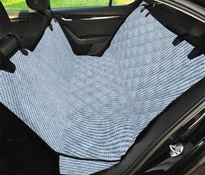 Light Blue Denim Jeans Print Pet Car Back Seat Cover