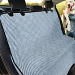 Light Blue Denim Jeans Print Pet Car Back Seat Cover