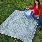 Light Blue Denim Jeans Print Quilt