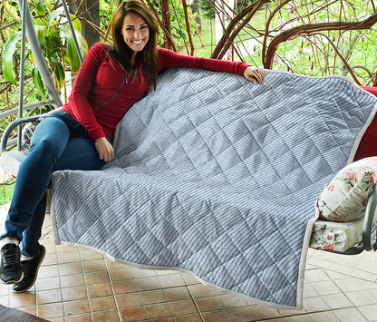 Light Blue Denim Jeans Print Quilt