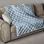 Light Blue Denim Jeans Print Quilt