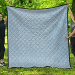 Light Blue Denim Jeans Print Quilt