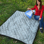 Light Blue Denim Jeans Print Quilt