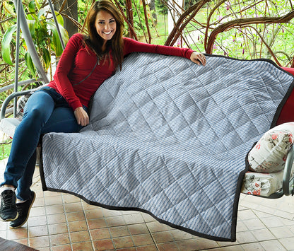 Light Blue Denim Jeans Print Quilt
