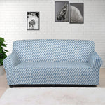 Light Blue Denim Jeans Print Sofa Cover