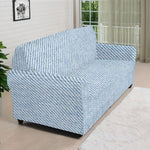 Light Blue Denim Jeans Print Sofa Cover