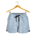 Light Blue Denim Jeans Print Women's Shorts